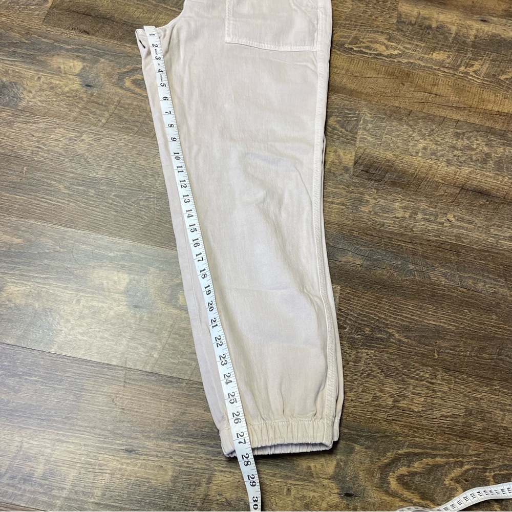 American Eagle AE Jogger Pants Jeans Size 10 Khaki Beige Drawstring - Picture 11 of 11